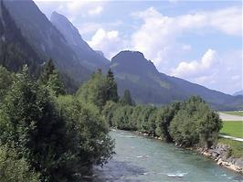 The River Saane, from the DDLJ Bridge, Saanen, 7.5 miles into the ride